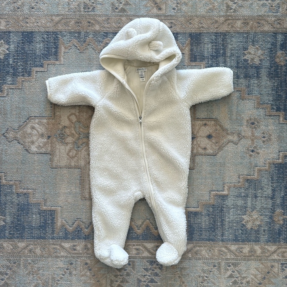 Polo by Ralph Lauren Soft Cream Baby Hooded Suit